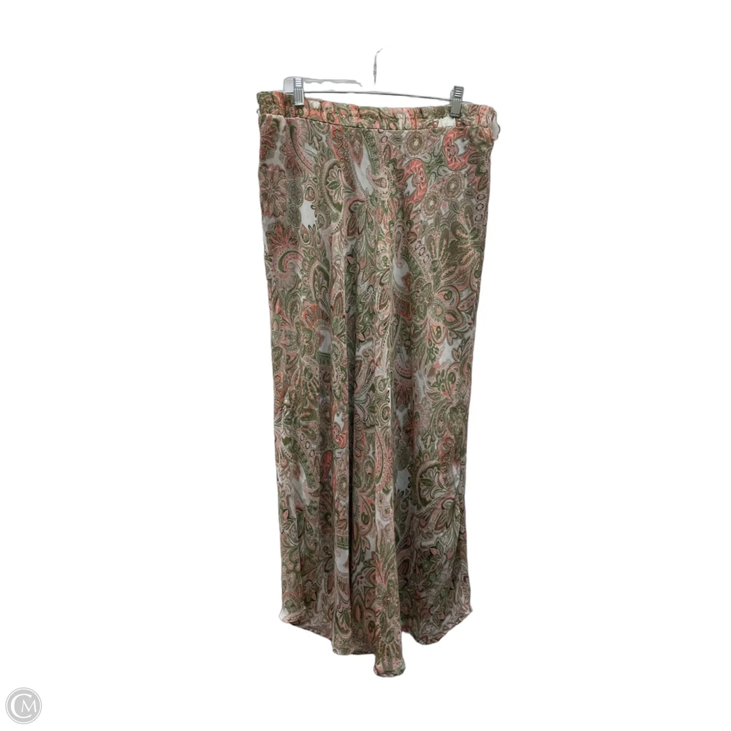 Skirt Maxi By Roz And Ali In Orange & Tan, Size: 1x