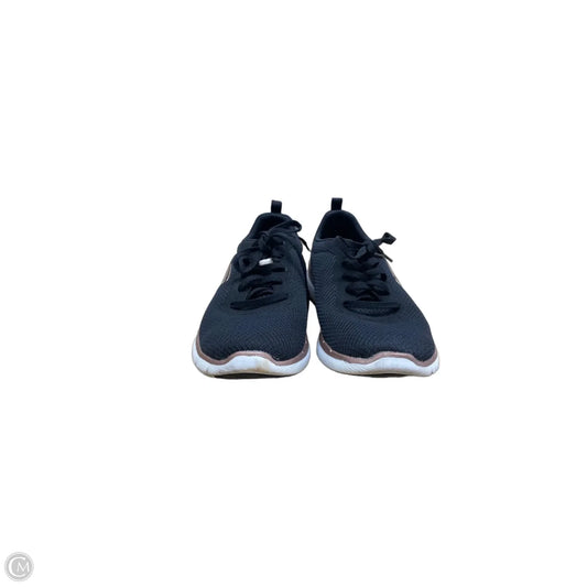 Shoes Sneakers By Skechers In Black & Gold, Size: 8