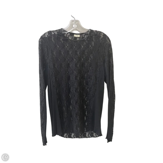 Top Long Sleeve Basic By Marlene Birger In Black, Size: M