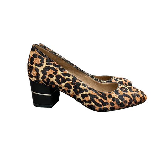 Animal Print Shoes Heels Block By Aubrey Lynn Shoes you Size: 6.5