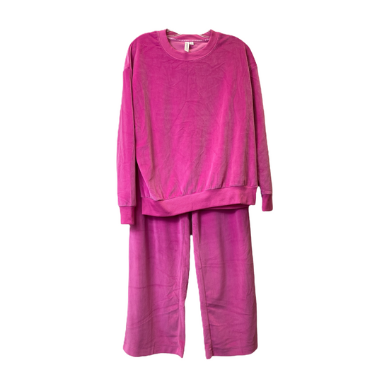 Pink Athletic Pants 2pc By Joyspun, Size: 6