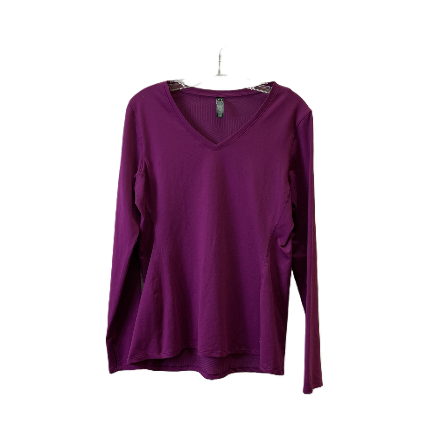 Athletic Top Long Sleeve Crewneck By Under Armour In Purple, Size: Xl