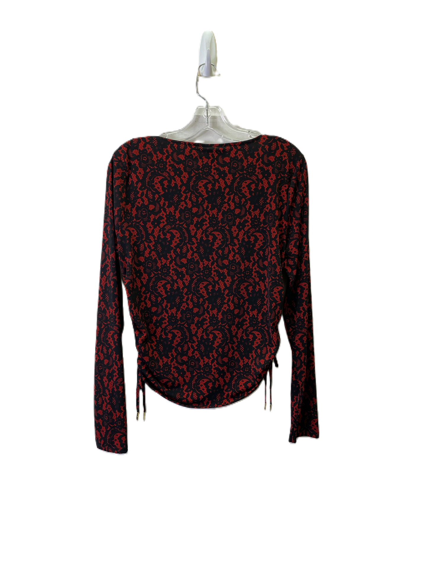 Top Long Sleeve Basic By Michael Kors In Red, Size: L