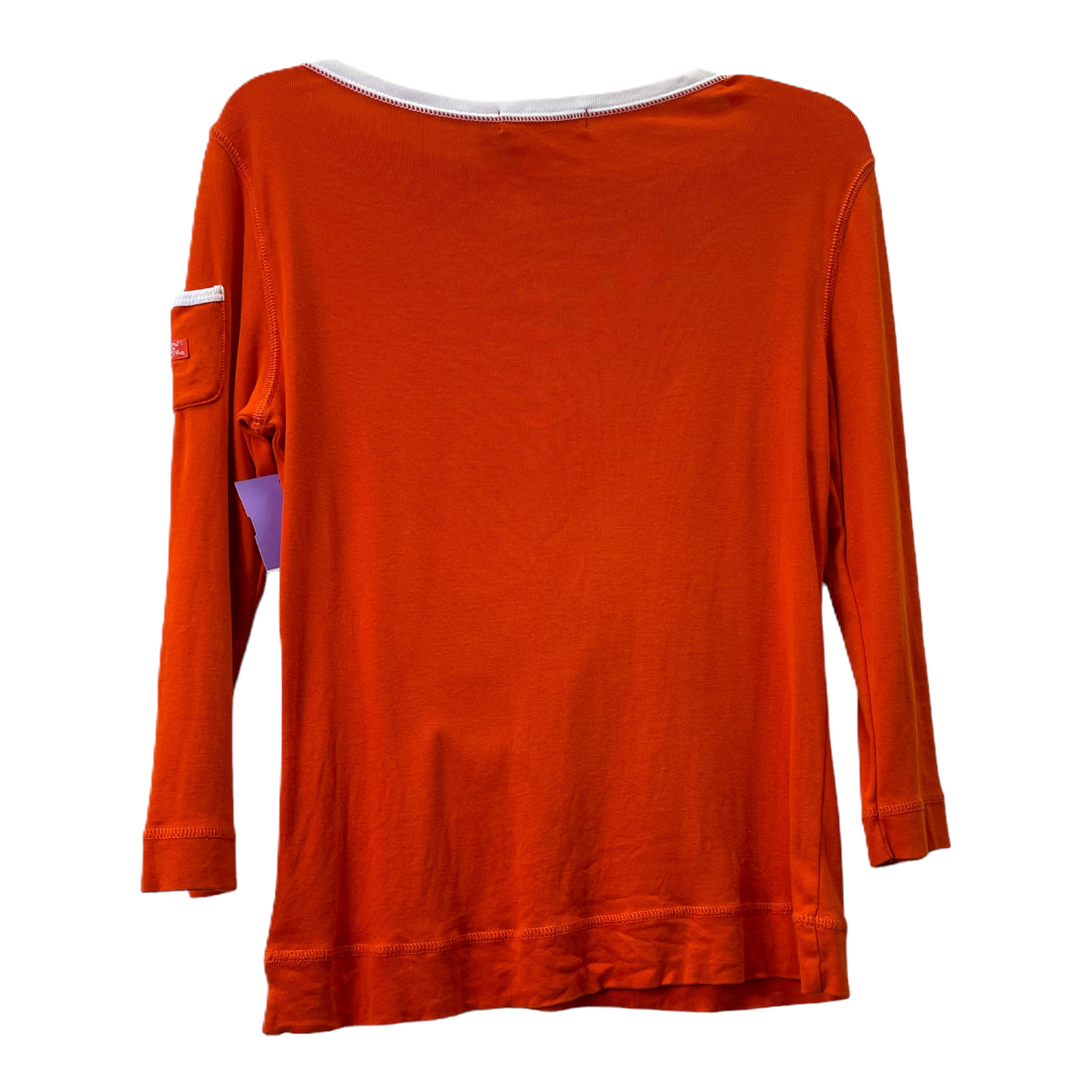 Orange Top Long Sleeve Basic By Ralph Lauren, Size: M