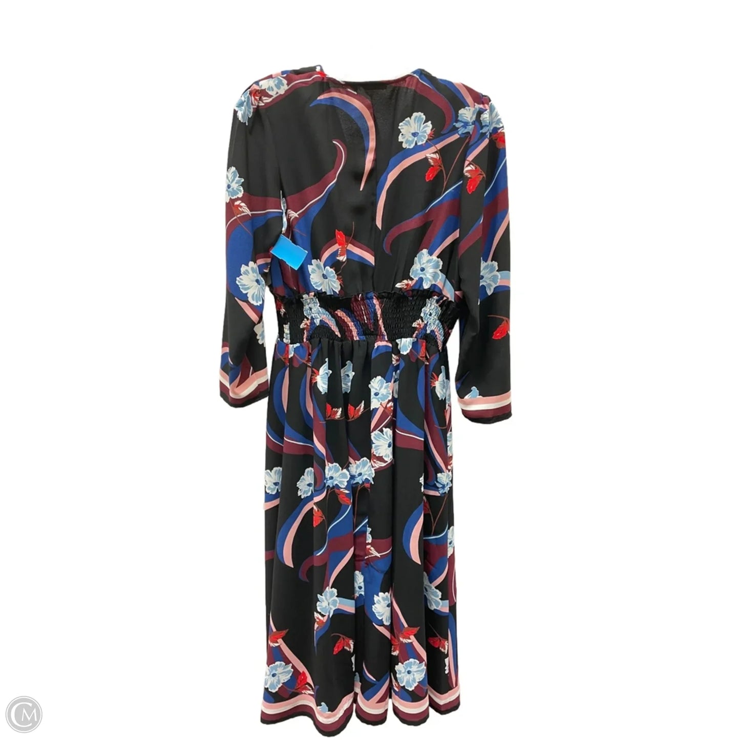 Dress Casual Maxi By Halogen In Black & Purple, Size: L