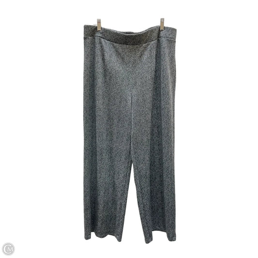 Pants Dress By Ashley Stewart In Black & Grey, Size: 18