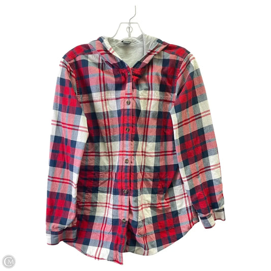 Jacket Shirt By Eddie Bauer In Red, Size: Xl