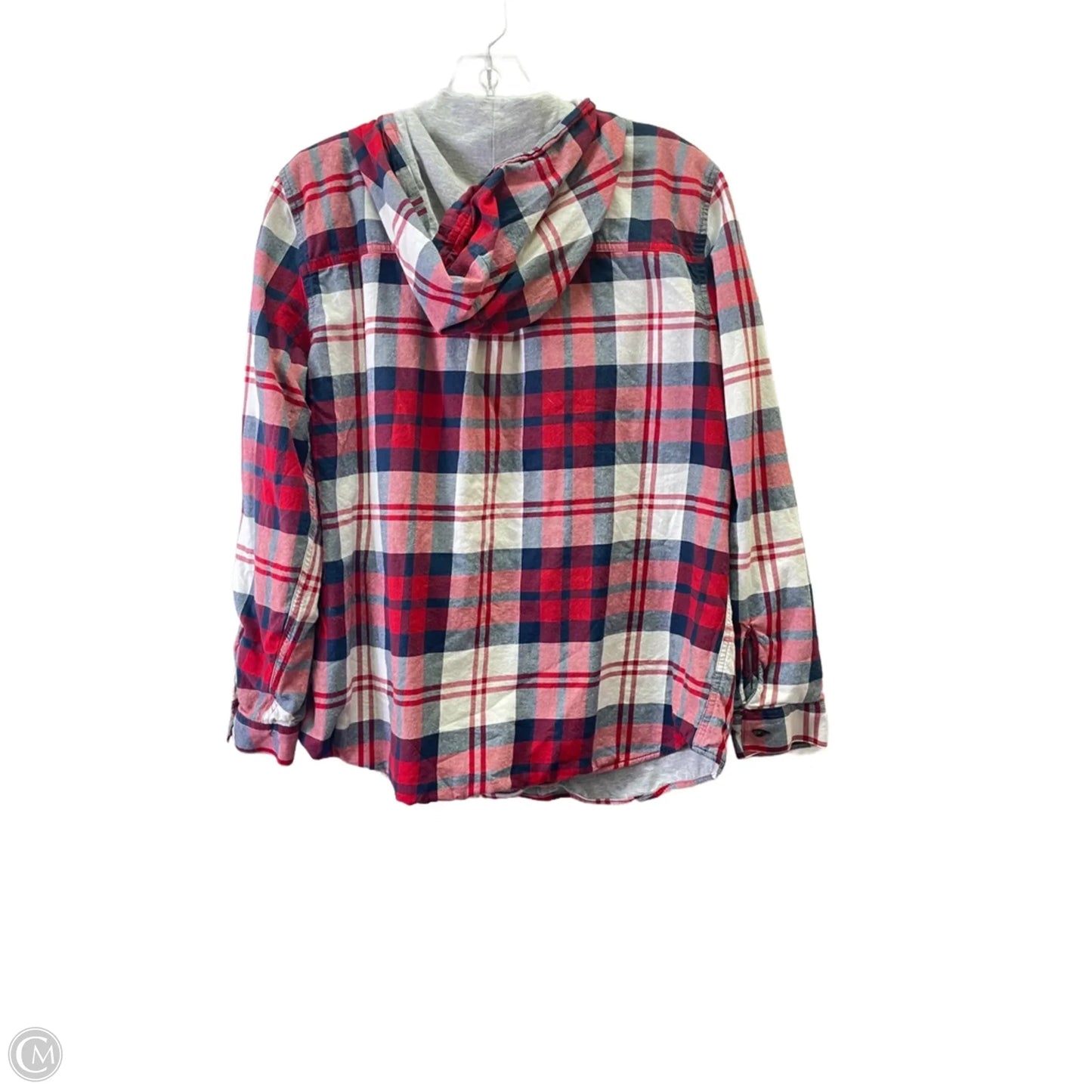 Jacket Shirt By Eddie Bauer In Red, Size: Xl