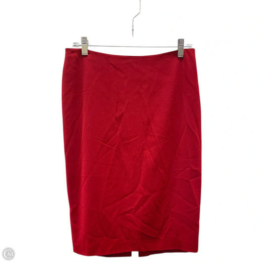 Skirt Midi By Ellen Tracy In Red, Size: 6