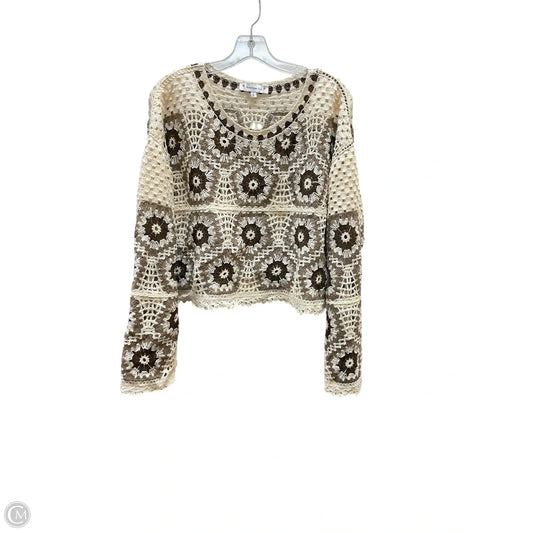 Sweater By American Flirt In Cream, Size: L