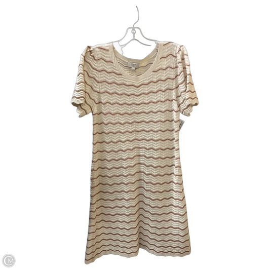 Dress Casual Midi By Loft In Cream, Size: M