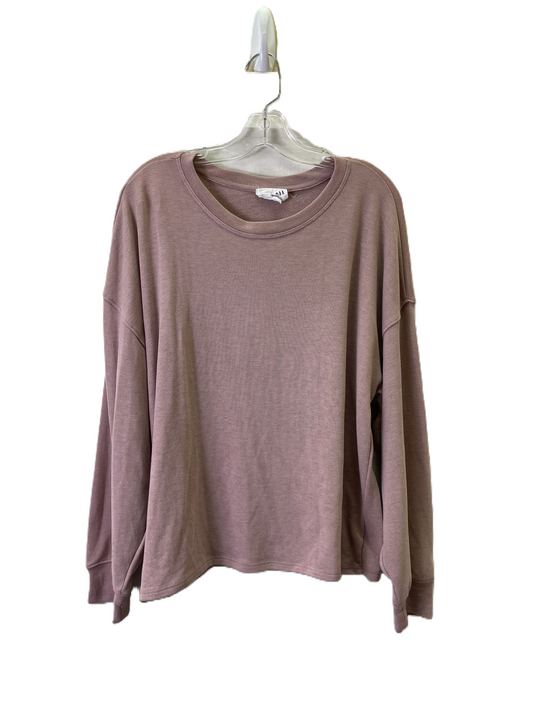 Top Long Sleeve By Olive And Oak In Pink, Size: L