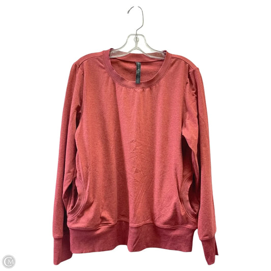 Athletic Sweatshirt Collar By Gaiam In Red, Size: L