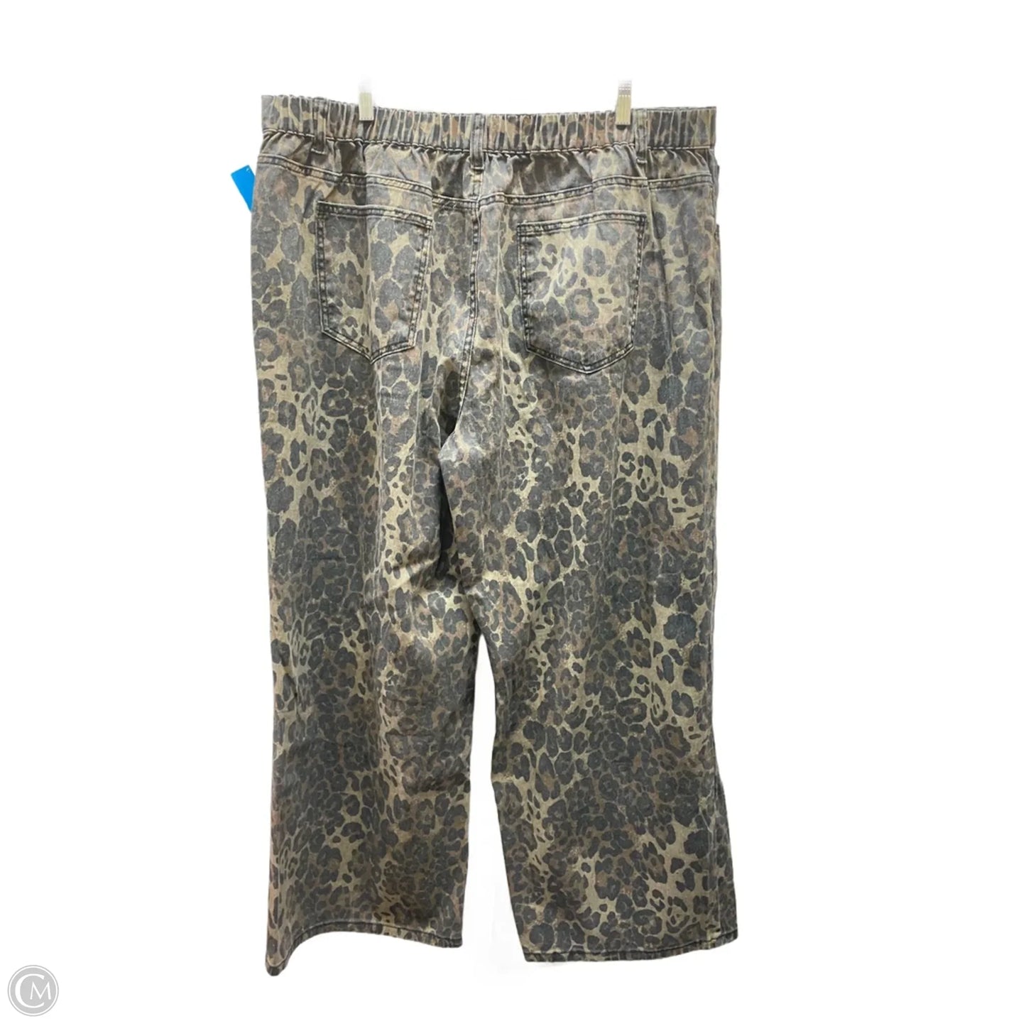 Jeans Flared By Cmf In Animal Print, Size: 5x