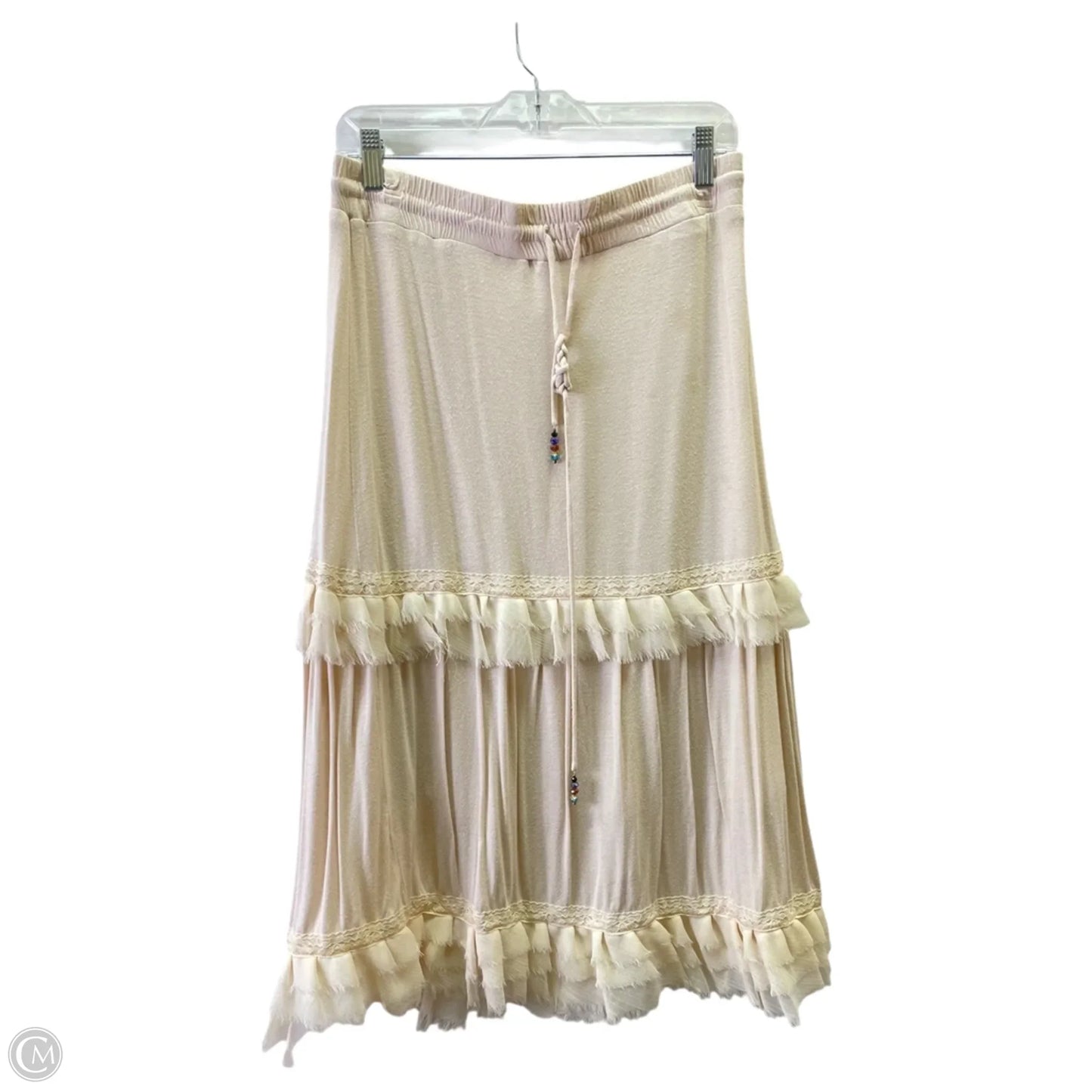 Skirt Maxi By Lapis In Beige, Size: Xl