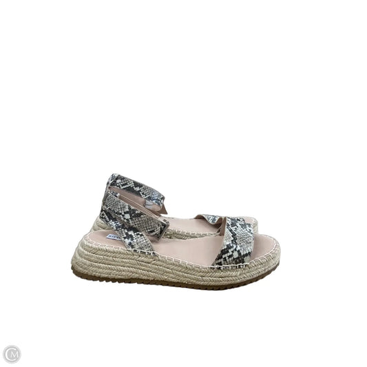 Sandals Heels Platform By Steve Madden In Snakeskin Print, Size: 10