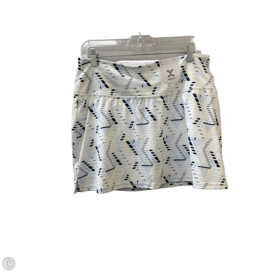 Athletic Skort By Xersion In Blue & Yellow, Size: L