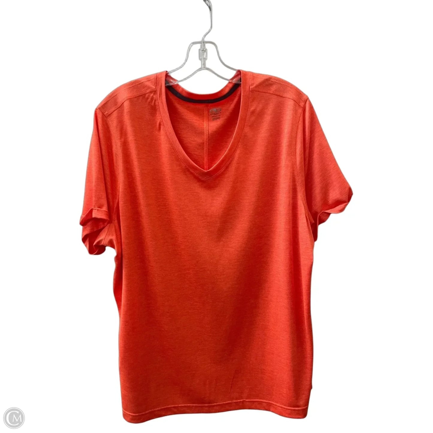 Athletic Top Short Sleeve By Athletic Works In Orange, Size: 3x