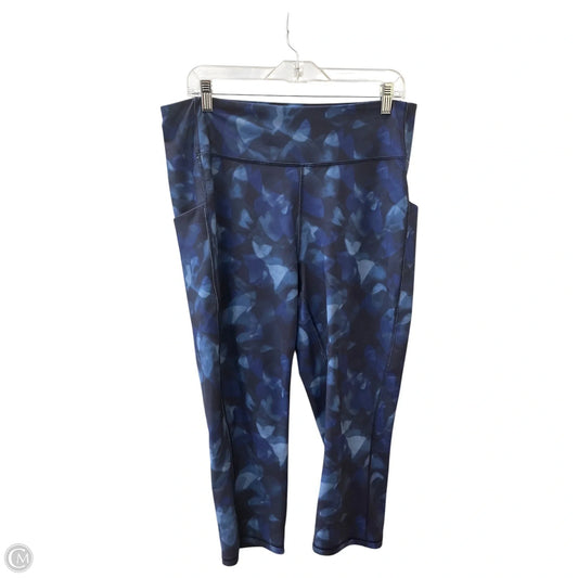 Athletic Leggings By Tek Gear In Blue, Size: 16