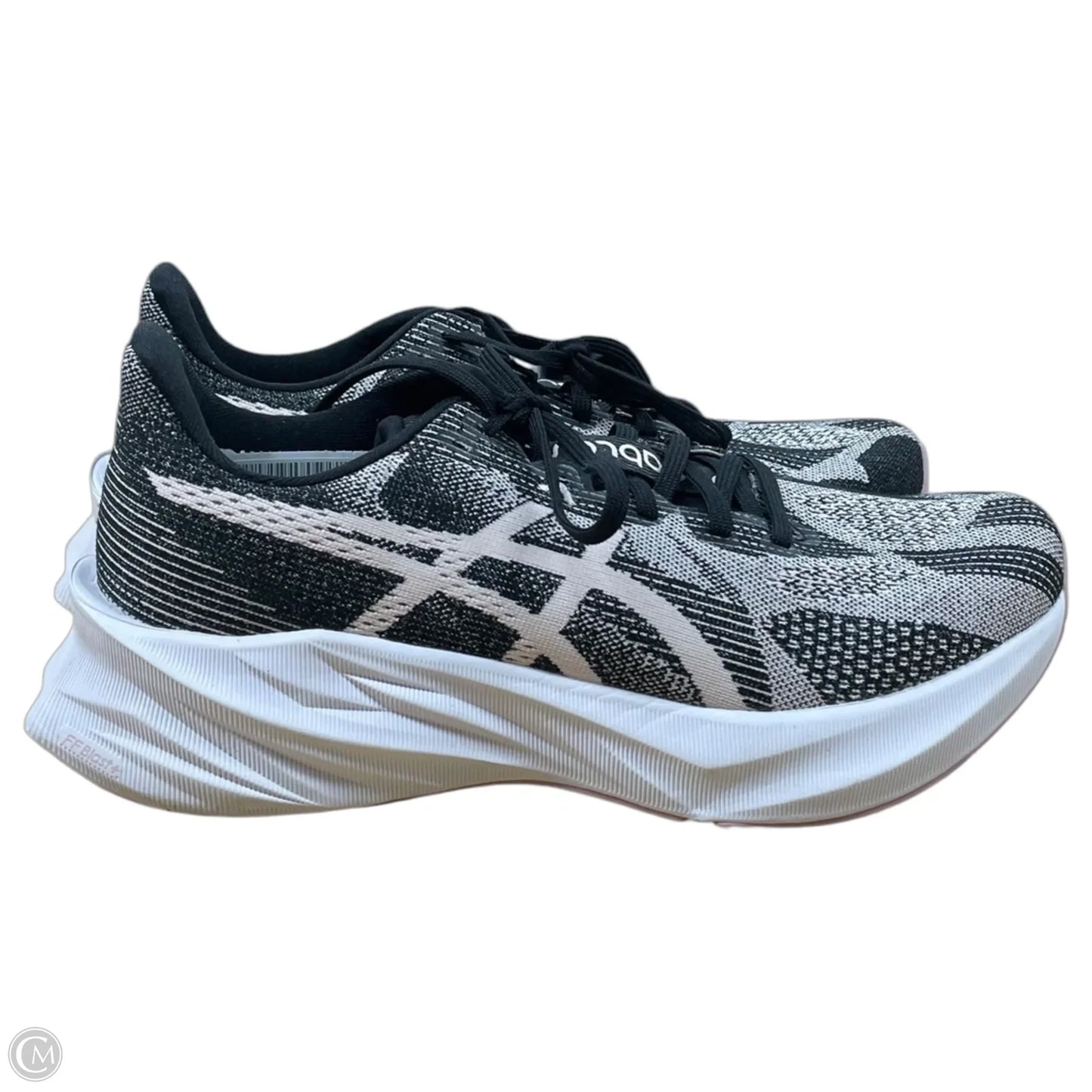 Shoes Sneakers By Asics In Black & Pink, Size: 9