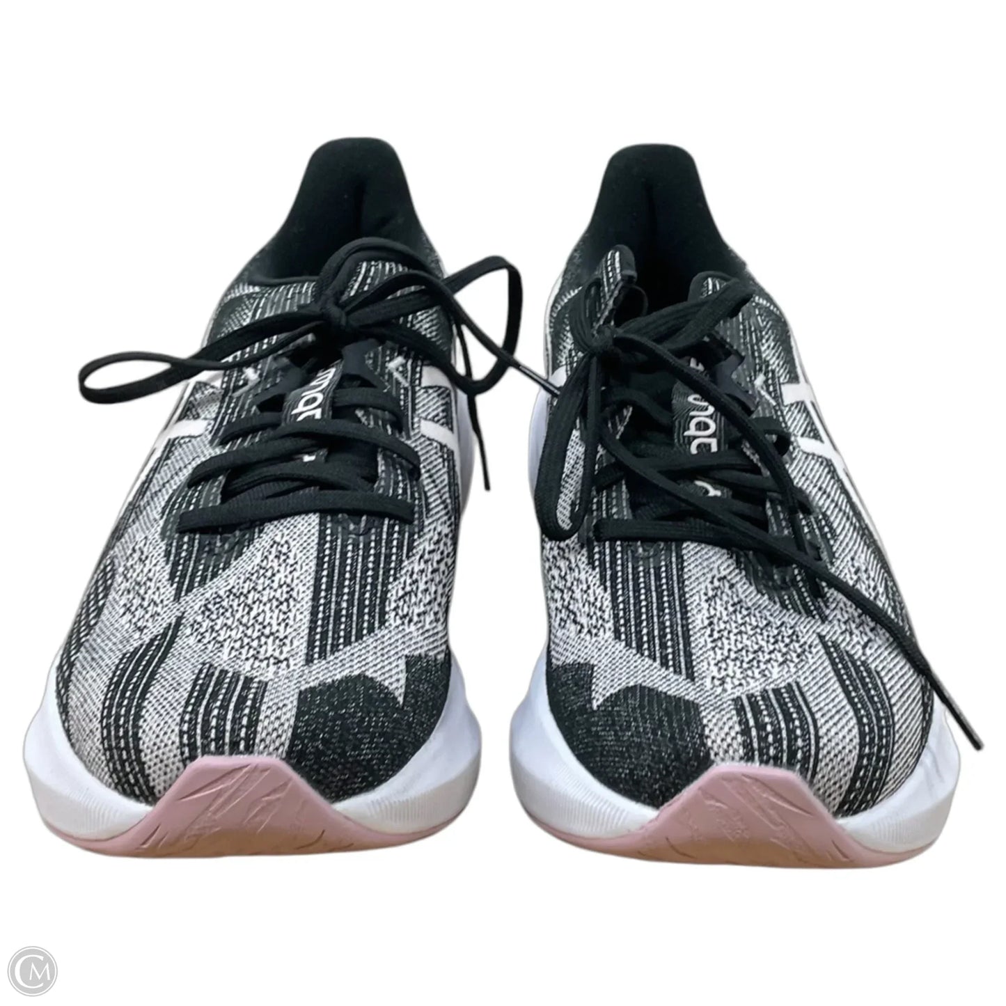 Shoes Sneakers By Asics In Black & Pink, Size: 9