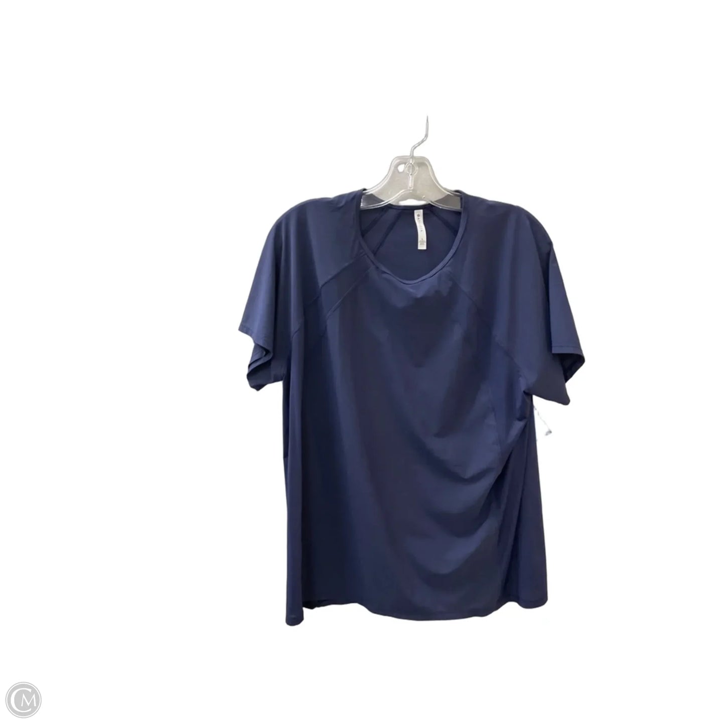 Athletic Top Short Sleeve By Athleta In Blue, Size: L