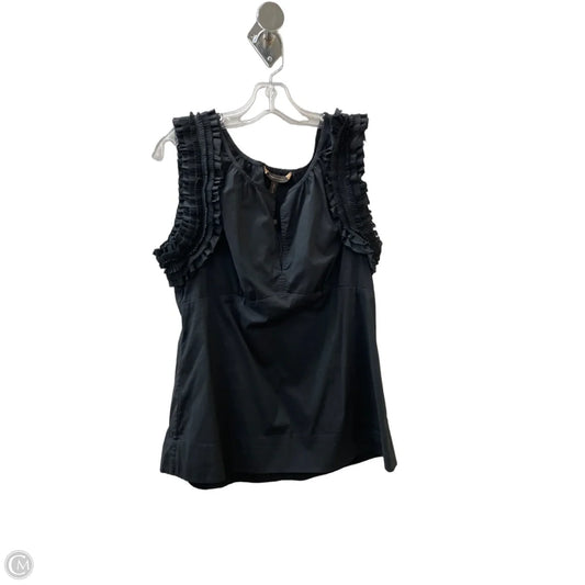 Top Sleeveless By Bcbgmaxazria In Black, Size: L