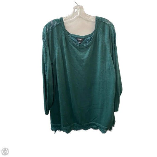 Sweater By Torrid In Green, Size: 2x