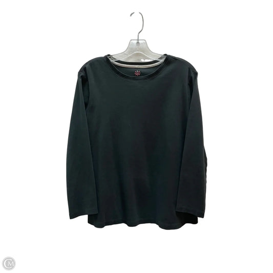 Top Long Sleeve Basic By Isaac Mizrahi Live Qvc In Black, Size: 2x