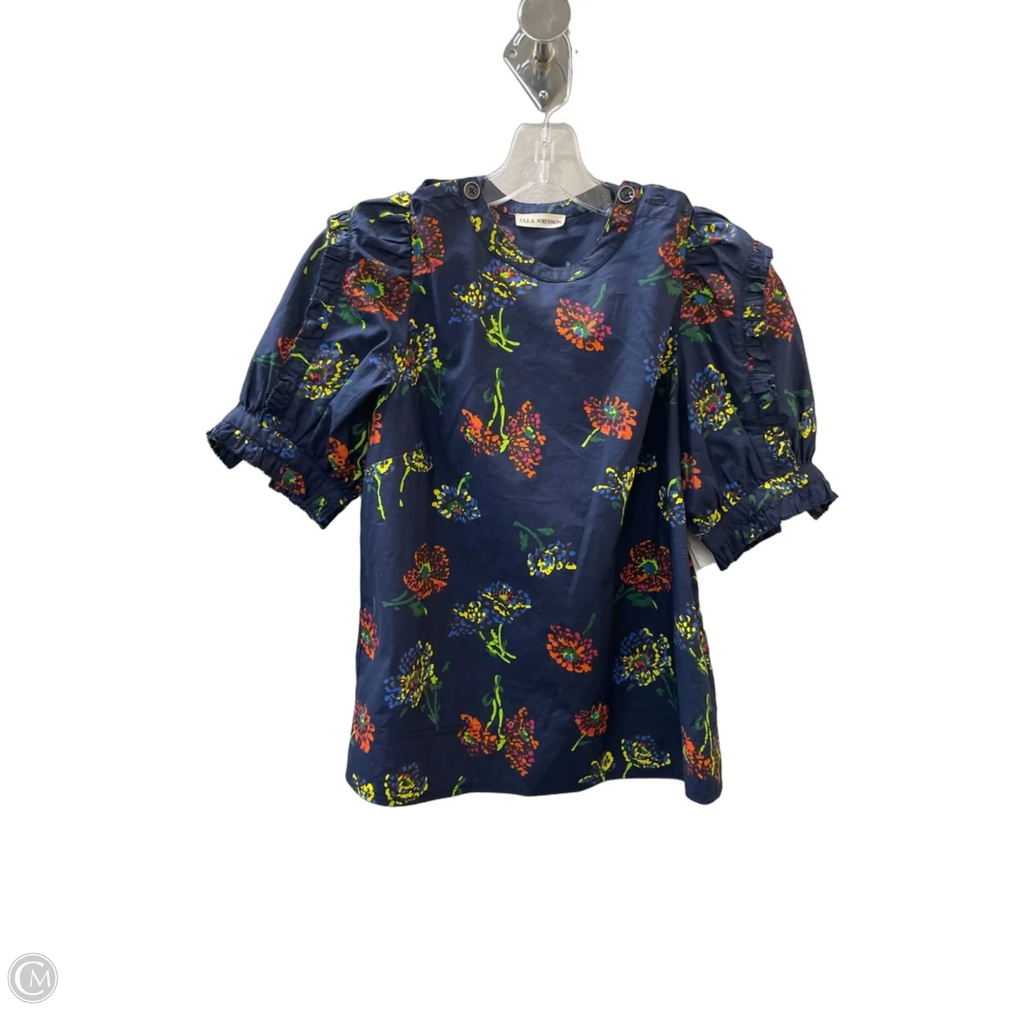 Top Short Sleeve By Ulla Johnson In Floral Print, Size: S