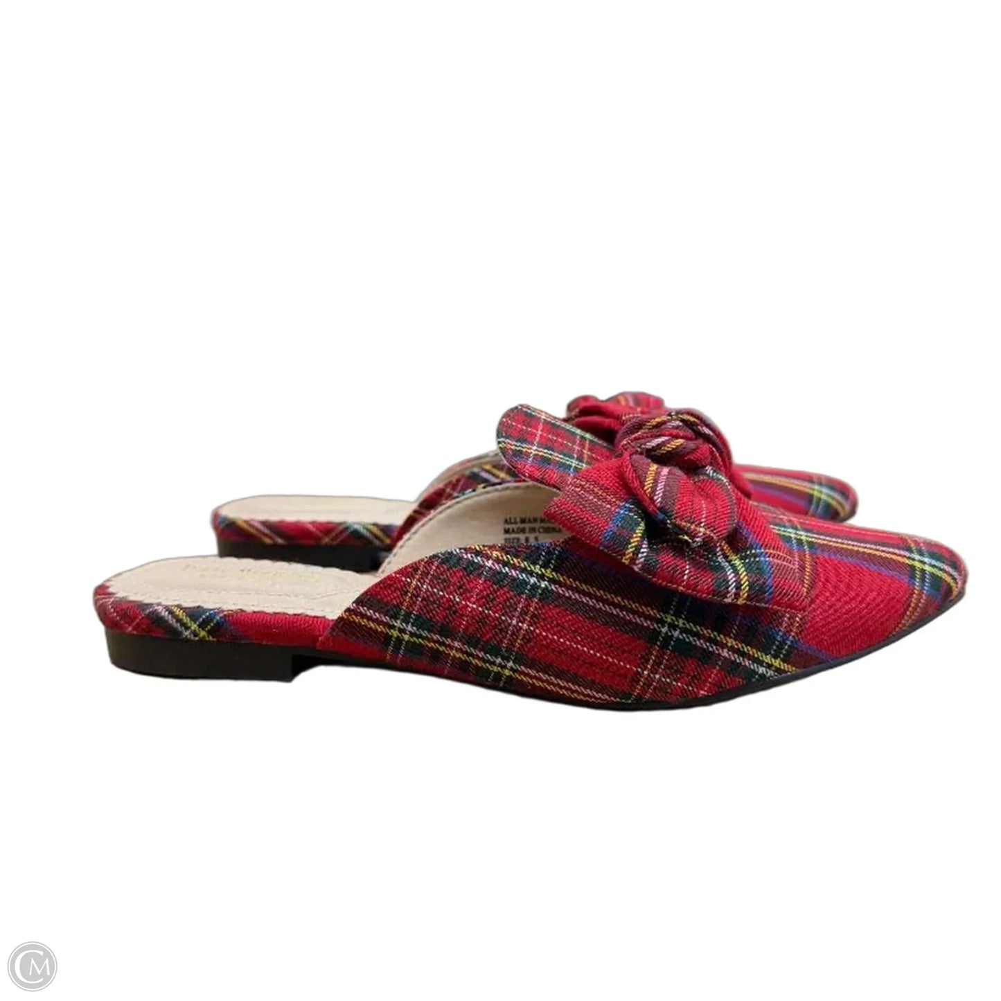 Shoes Flats By Isaac Mizrahi In Plaid Pattern, Size: 8.5