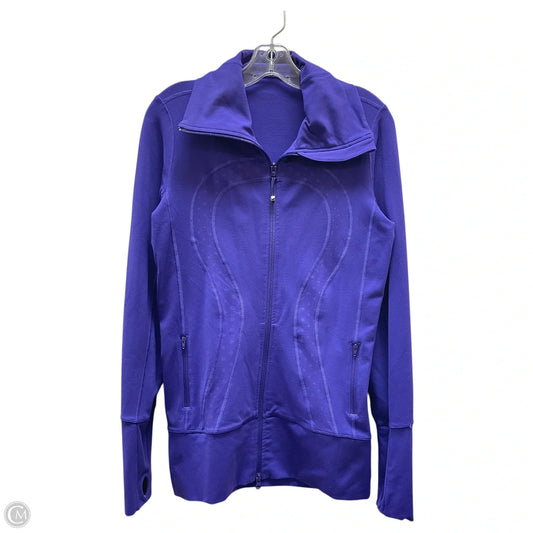 Athletic Jacket By Lululemon In Purple, Size: 8