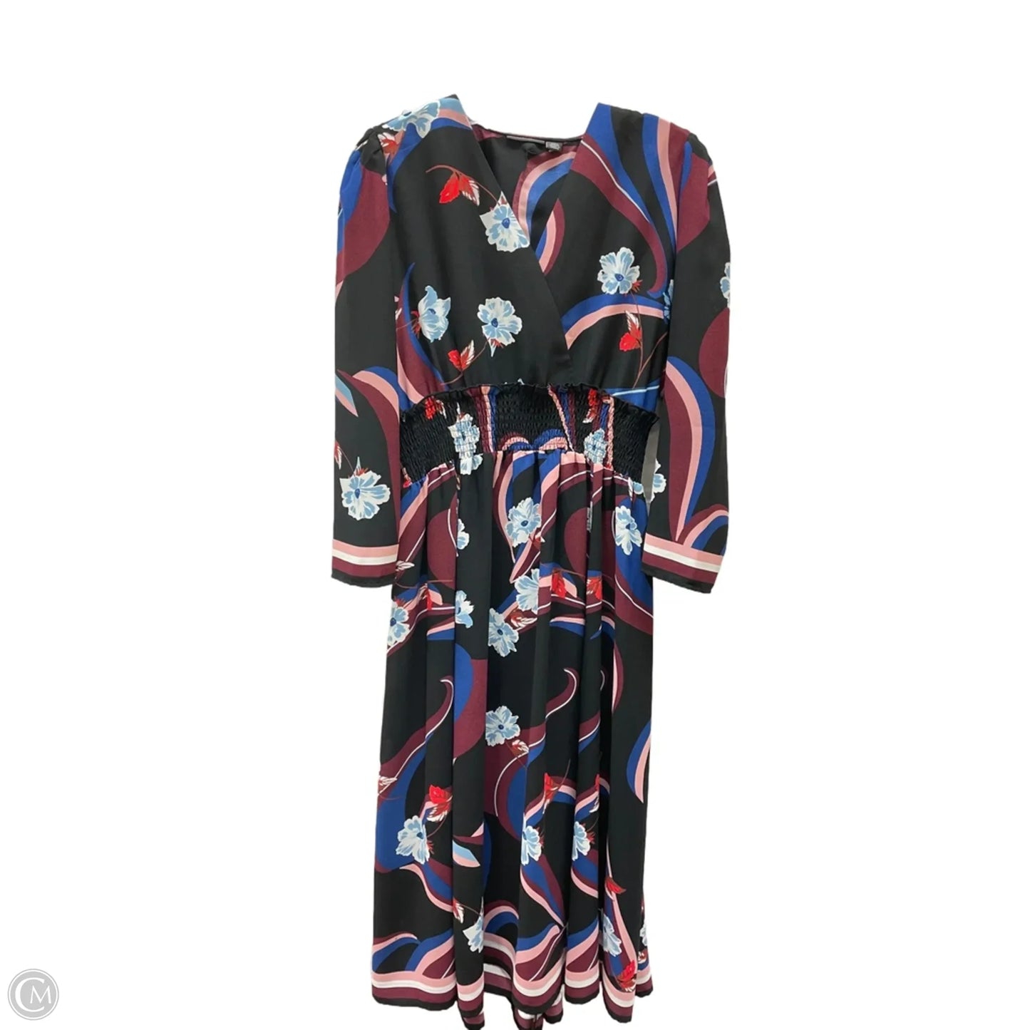 Top Sleeveless By Calvin Klein In Black & Red, Size: M