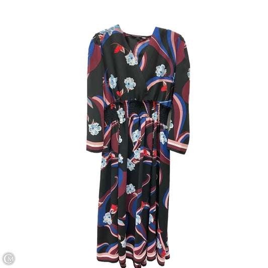 Top Sleeveless By Calvin Klein In Black & Red, Size: M