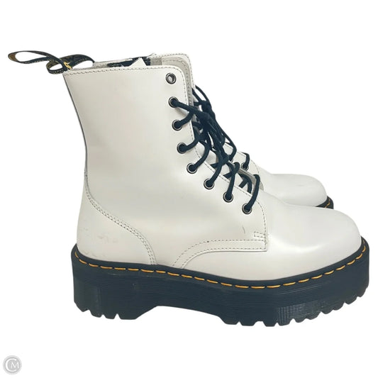 Boots Combat By Dr Martens In White, Size: 10