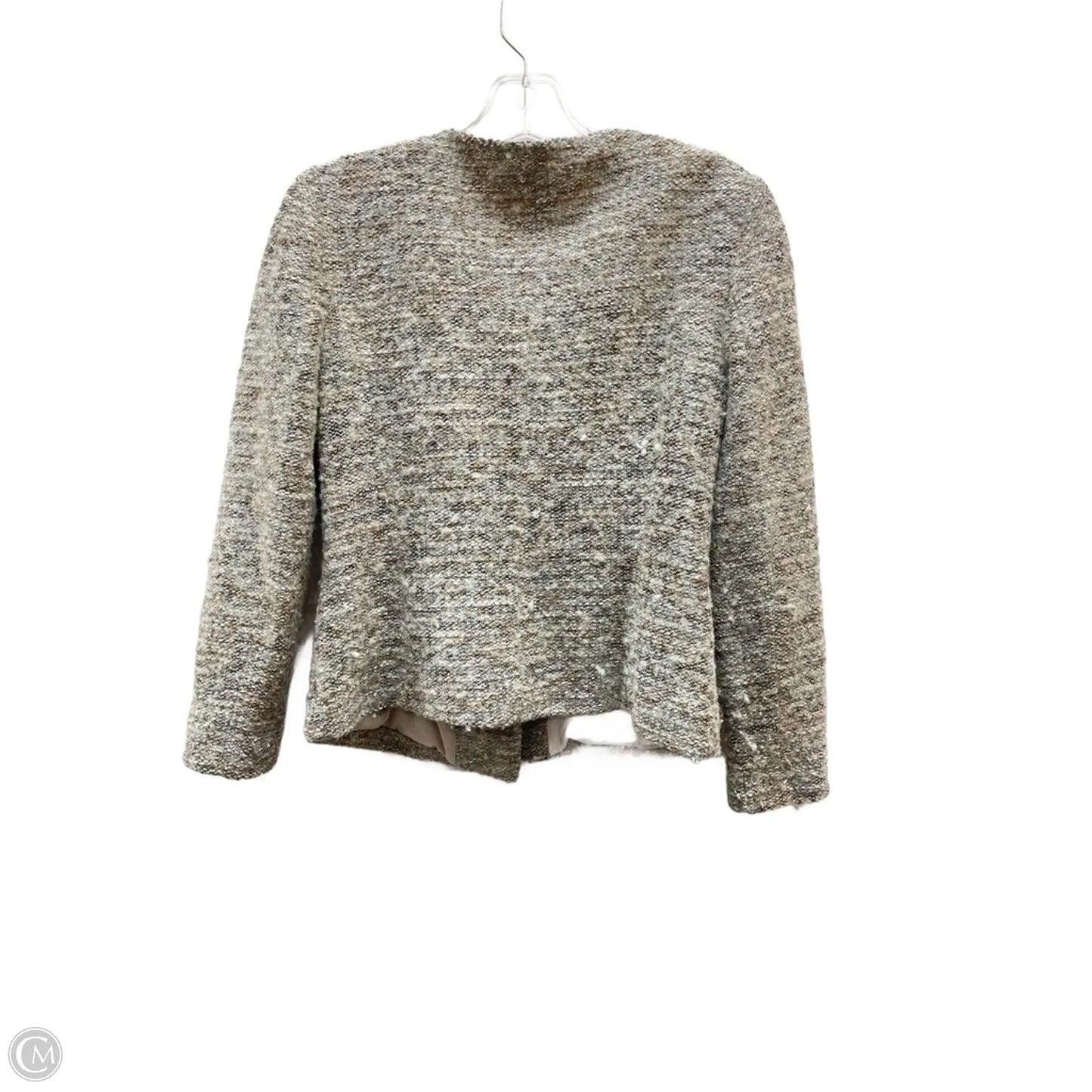 Blazer By Ann Taylor In Grey & Tan, Size: 0