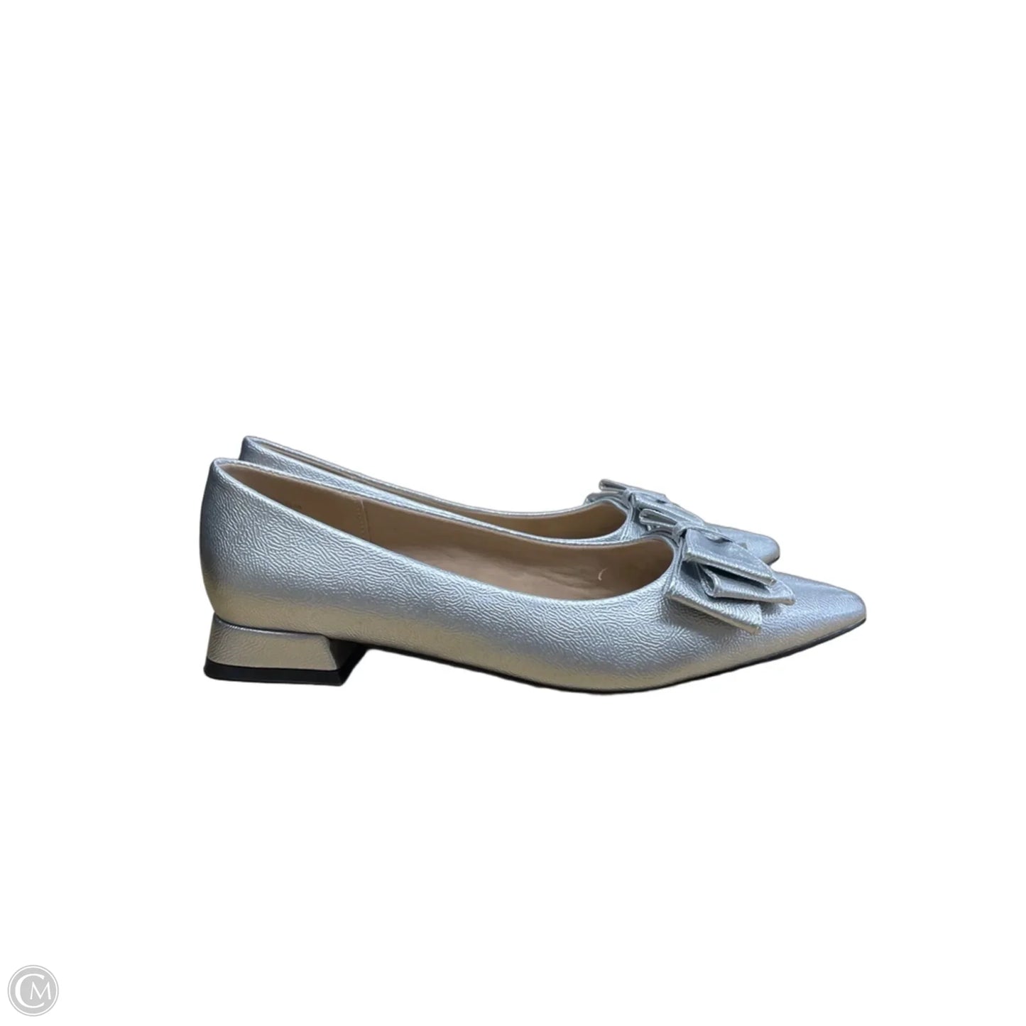 Shoes Heels Kitten By Journee In Silver, Size: 9