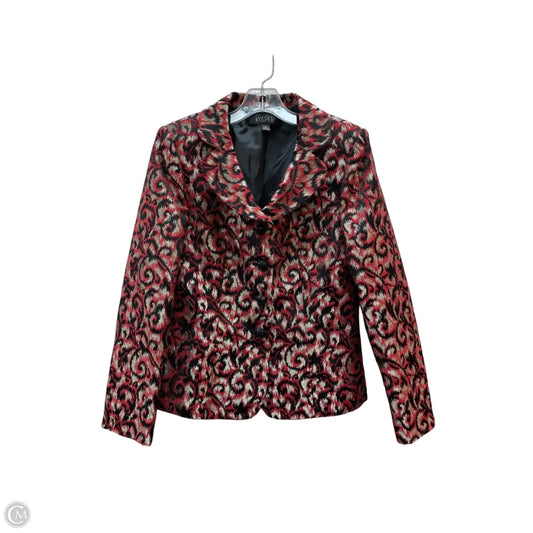 Jacket Other By Kasper In Black & Red, Size: 8