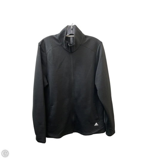 Athletic Jacket By Adidas In Black, Size: Xl