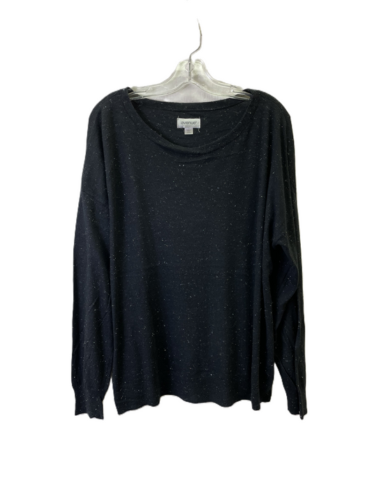 Sweater By Avenue In Black, Size: 3x