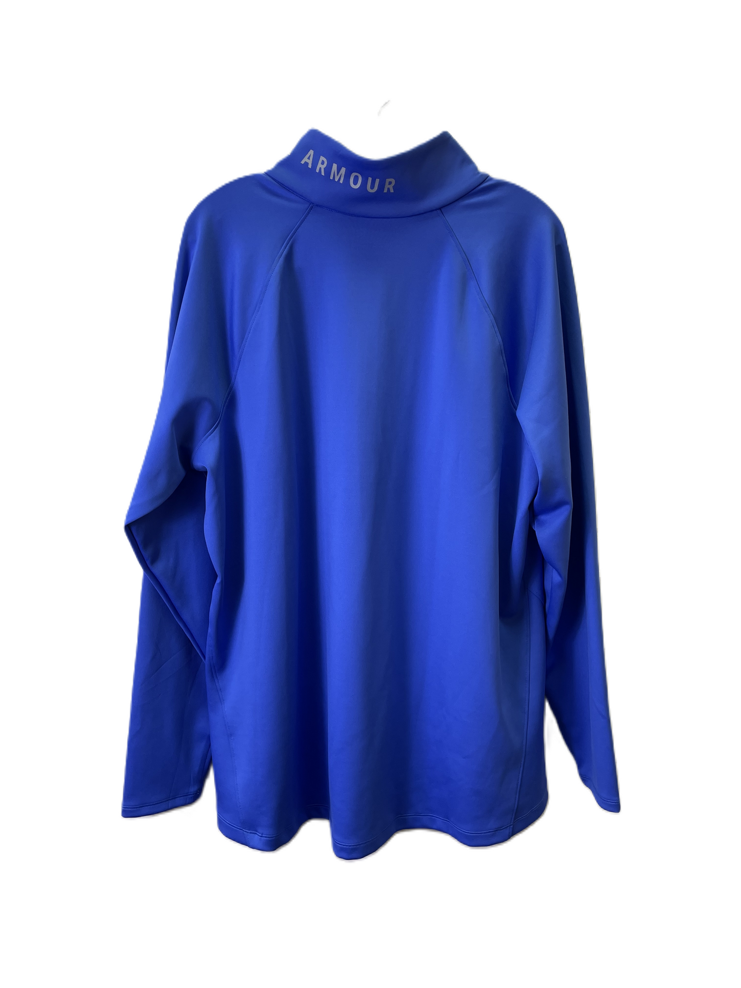 Athletic Top Long Sleeve Collar By Under Armour In Blue, Size: 2x