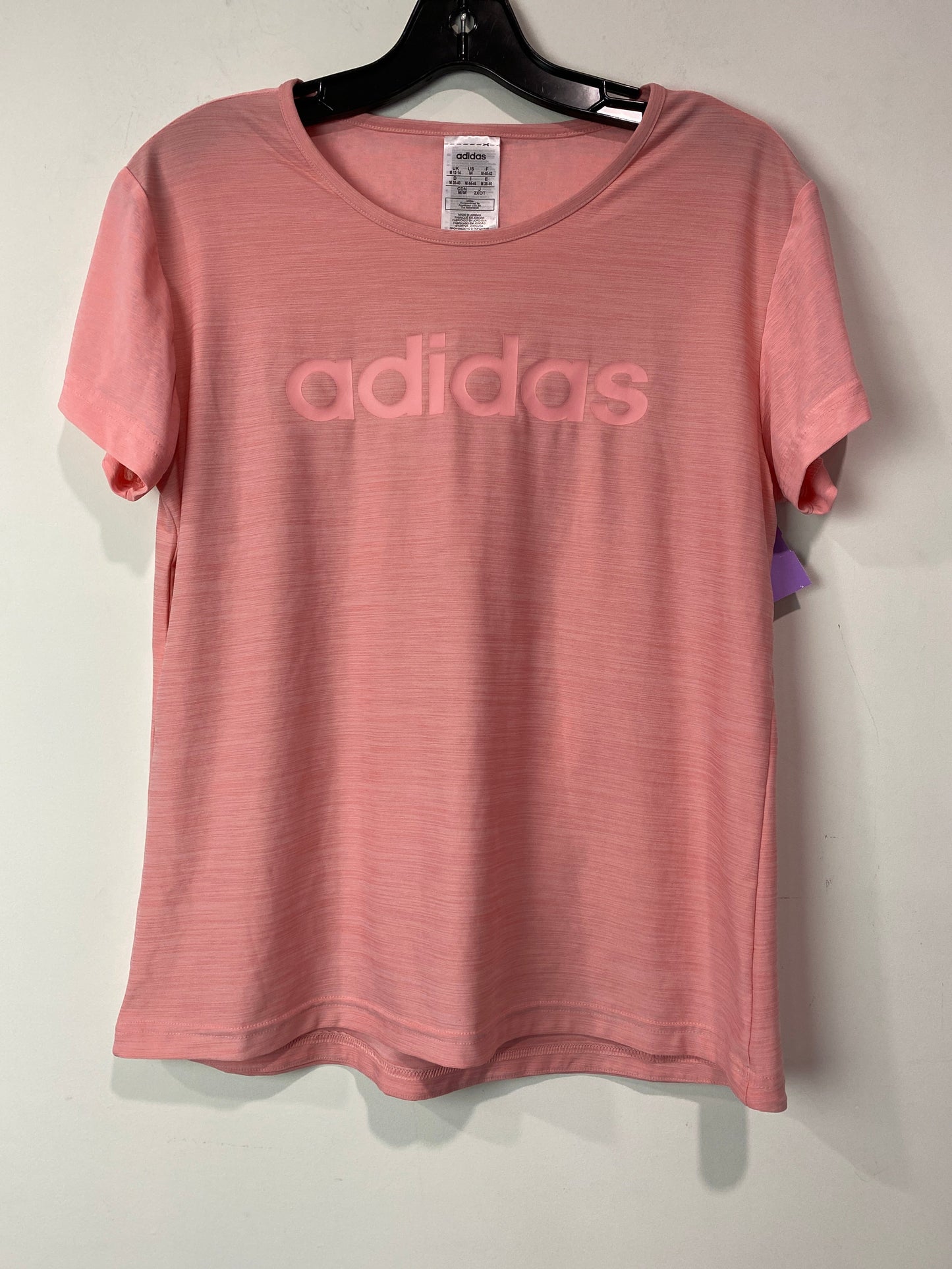 Athletic Top Short Sleeve By Adidas  Size: M