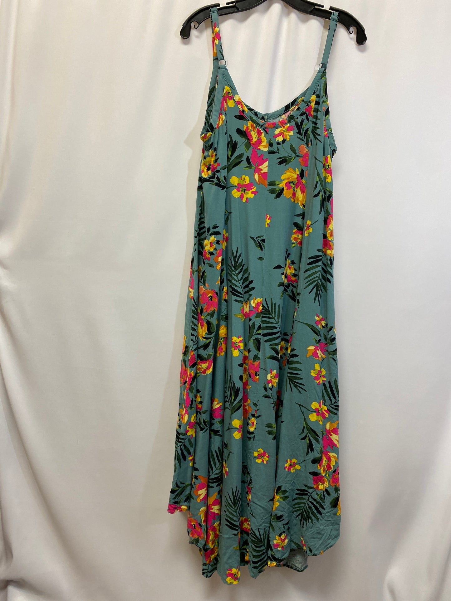 Green Dress Casual Maxi Torrid, Size M