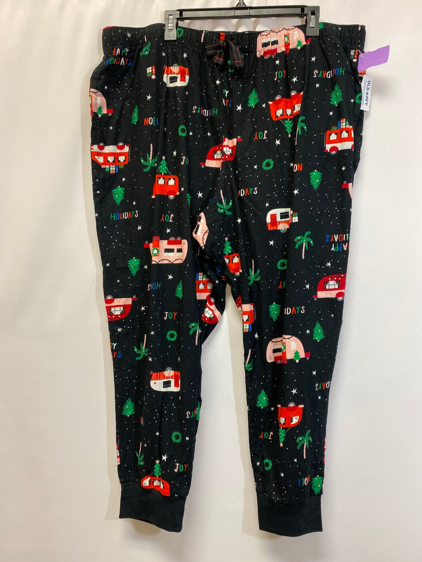 Black Pajama Pants Old Navy, Size 2x