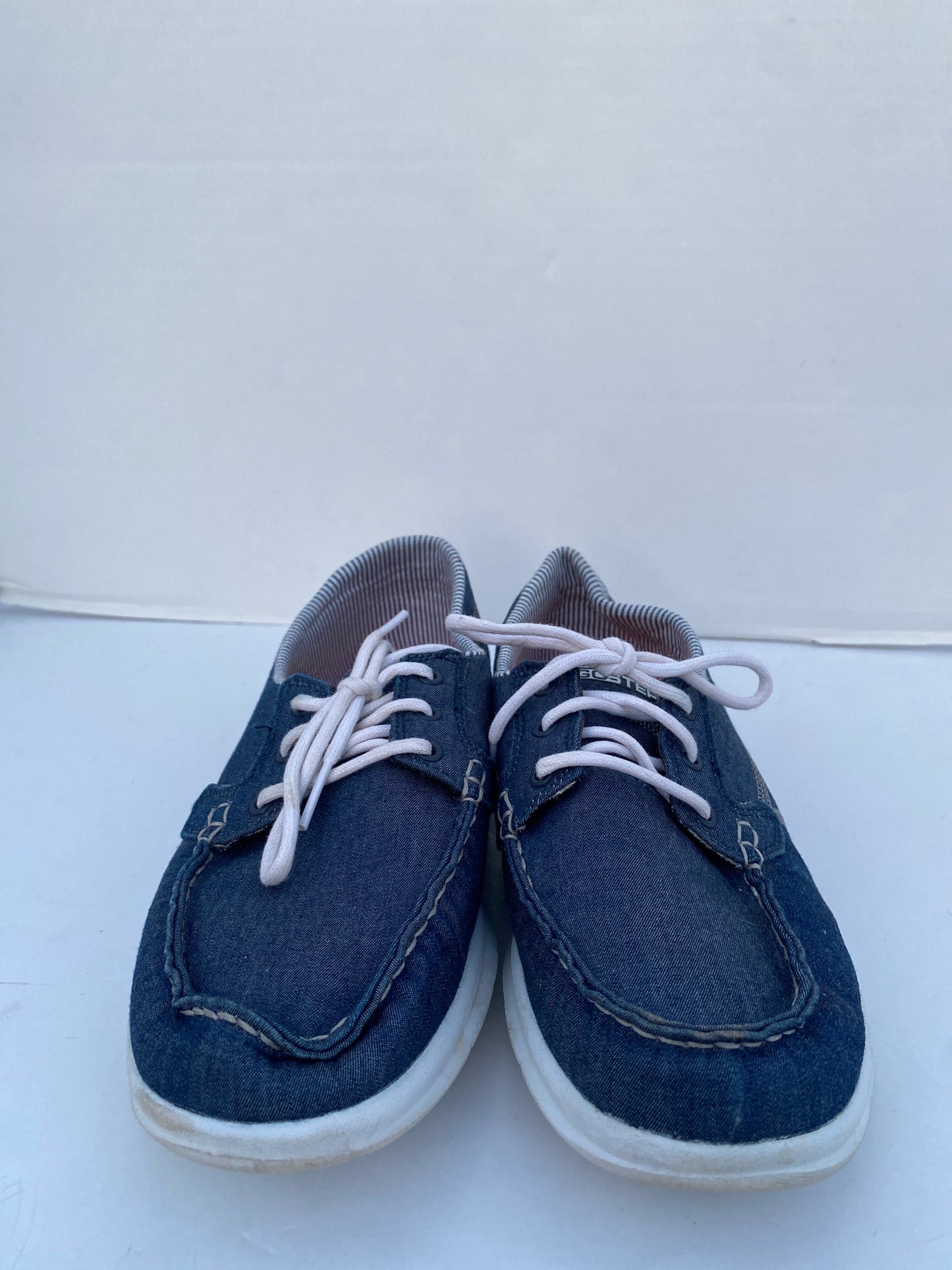 Blue Shoes Flats Skechers, Size 8.5