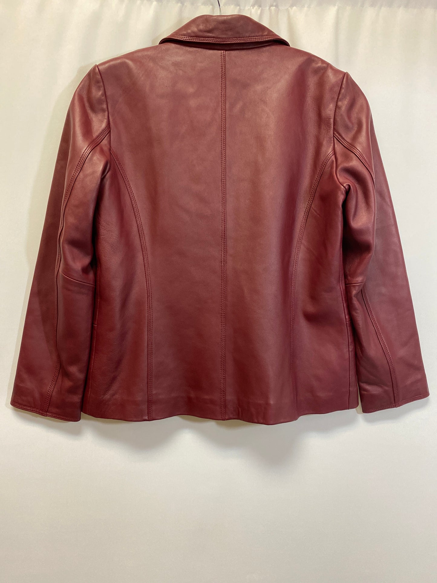 Mauve Jacket Leather Jaclyn Smith, Size L