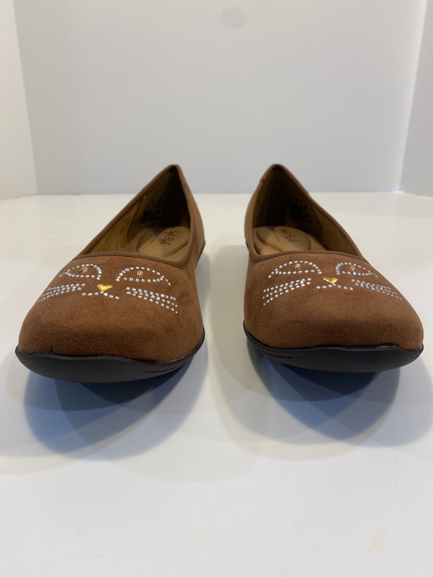 Brown Shoes Flats Clothes Mentor, Size 11