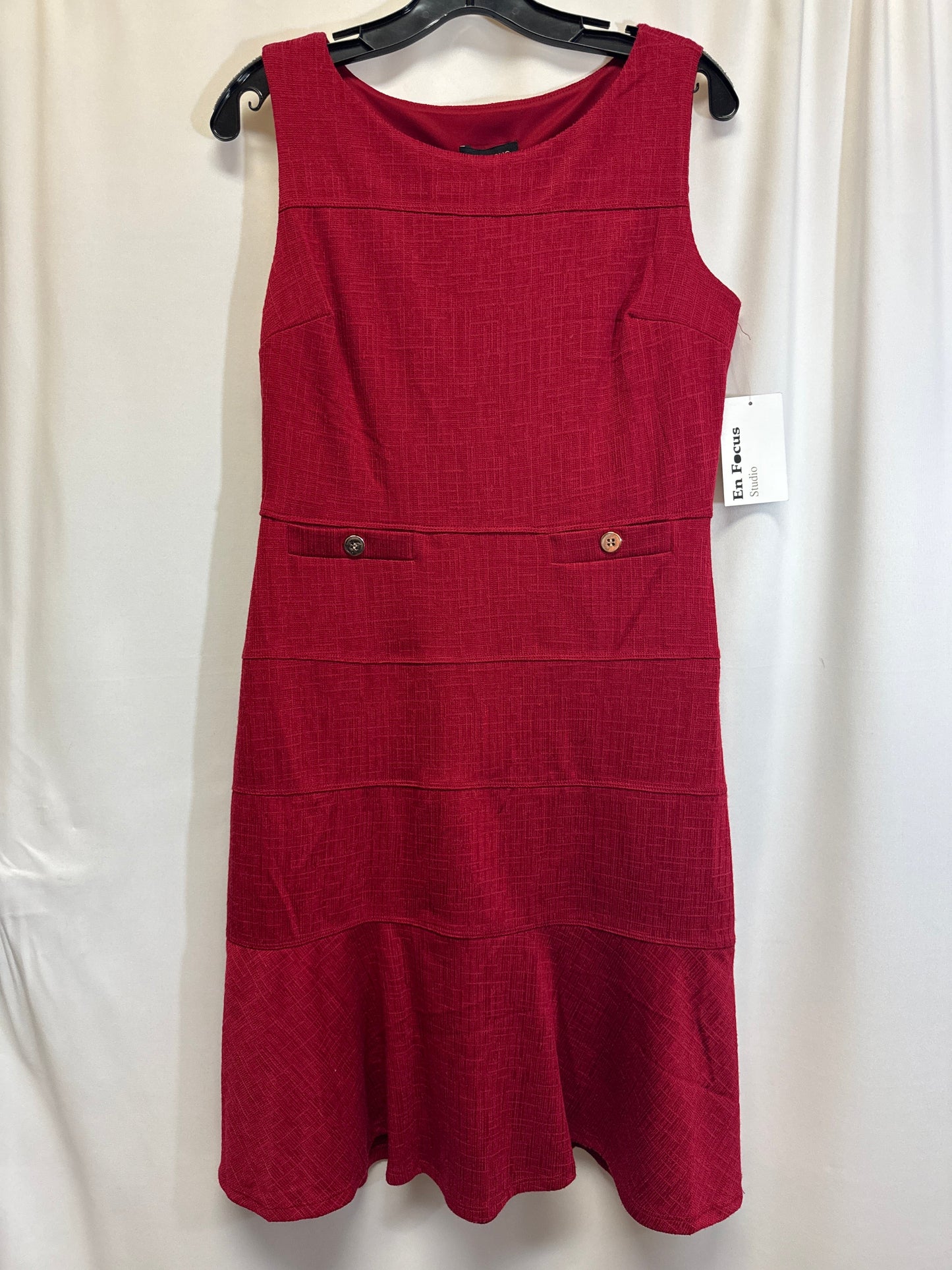 Mauve Dress Casual Midi En Focus, Size M