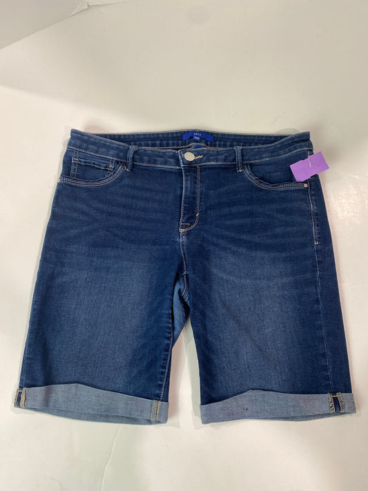 Blue Denim Shorts Apt 9, Size 16