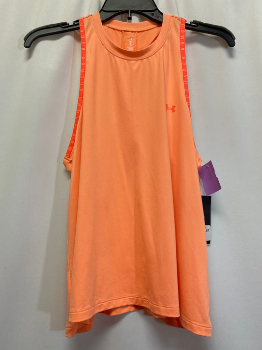 Orange Athletic Tank Top Under Armour, Size Petite   S